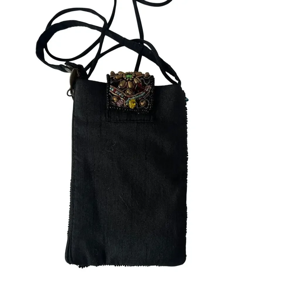 Bamboo Trading Co Club Bag Lot 3 Beaded Phone Crossbody Evening Bag Convertible